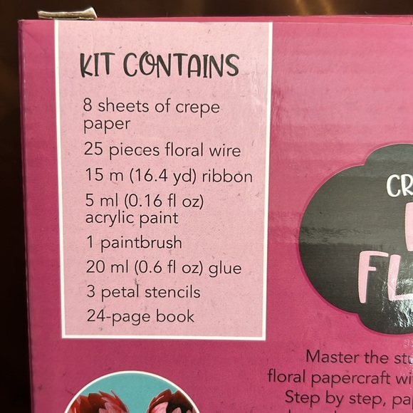 BEAUTIFUL CRAFTMAKER GIFT BOX CREATE OWN PAPER FLOWERS BRAND NEW - Picture 3 of 8